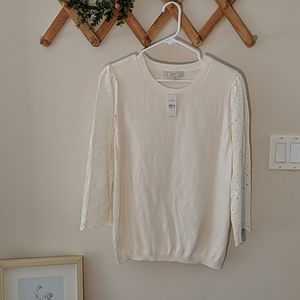 Loft Long Leave Lace Top